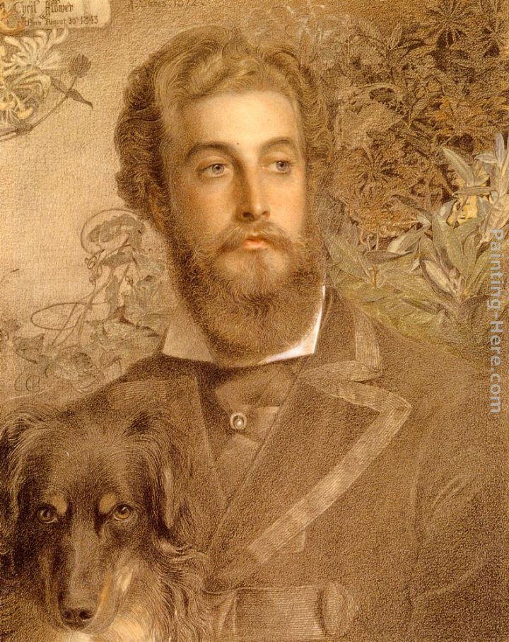 Anthony Frederick Sandys Portrait Of Cyril Flower, Lord Battersea